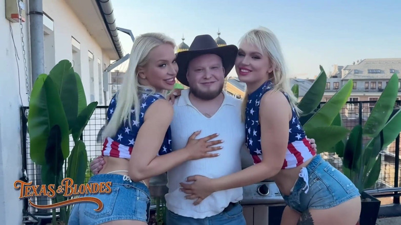 Texas and blondes: utsuk randi Greta foss aur vera jarw ki mistar teksas...