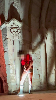 Very Risky and Immense Ejaculation in a Very Public Place