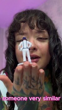Naughty Giantess Power Play Little Person. Sneezing, Snot