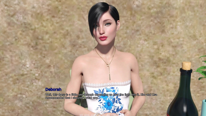 3D Cartoon Porn: 我的宿舍 215 - 黛比展示她的乳房在约会的一家餐馆标记