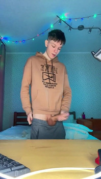 Watch Me Stroke My Huge Nine Inch Cock Until I Explode