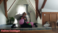 FinDom Goaldigger: Kouření balónků ve stylu Findom, část 2