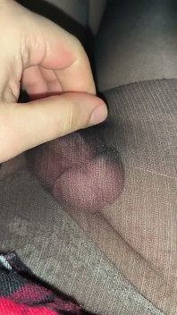 I Stole Black Pantyhose From a Friend's Mom in Her Room at Night and Immediately Put Them on and Cum Hard Through