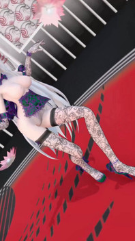 Yowane haku lagi ganti baju dansa hentai stickysticky dengan lingerie seksi sambil bugil smixix editan warna ungu mmd 3d