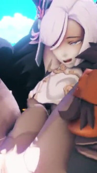 Shenhe Gets a Rough Anal Fuck by a Mitachurl - Genshin Impact