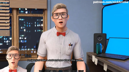 Visual Novels: SexBot 89 - tongue licking pussy