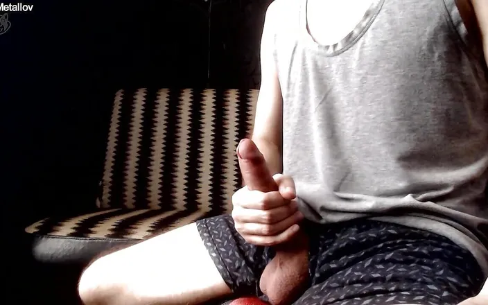 Alex Metallov: I haven't masturbated for three weeks. Loud Moans, HUGE CUMSHOT