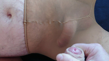 Nylonjunge: Bi penis Splash na mých punčochách