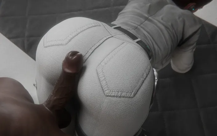 Realms of lust 3D: Madruga3d Sexy Big White Ass Doggystyle Fucking Huge Black Cock -...