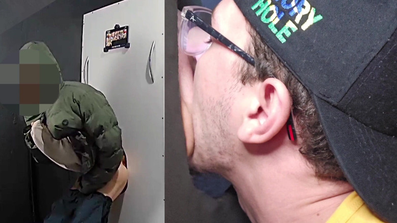 Pvt gloryhole br (brazil): Wysoki i chudy z dużym nieobrzezanym kutasem przyszedł do Gloryhole...