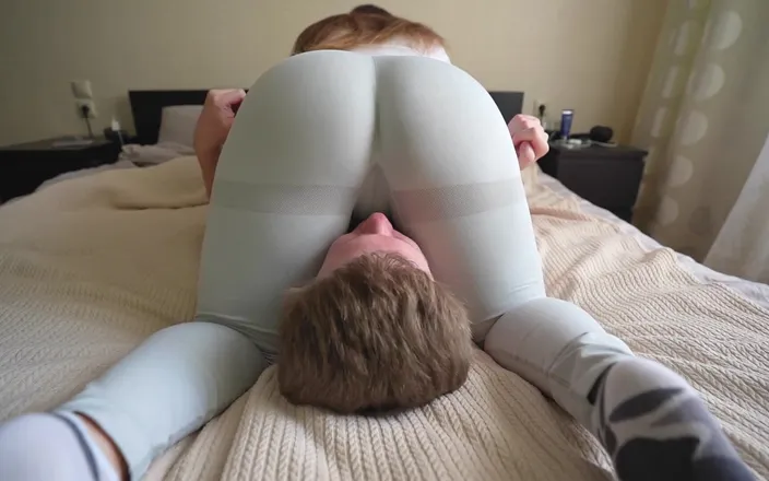 Booty_assx: Big Ass Facesitting in Grey Yoga Pants