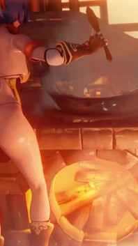 Xiangling Gets Her Ass Penetrated on the Kitchen's Floor First Time Anal Genshin Impact Porn Aether