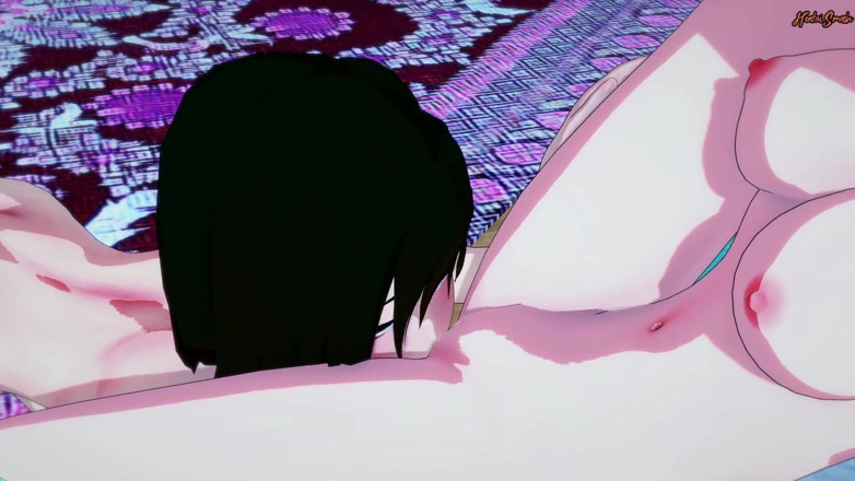 Hentai Smash: ルビー・ローズとワイス・シュニーは、tribbingの前に猫を食べる - RWBYレズビアン変態