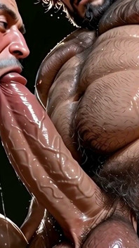Hentai Yaoi Widow Blowjob - Ein Älterer Mann Sabbert Auf Dem Dicken Schwanz Seines Verheirateten Nachbarn