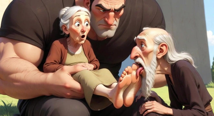 YOUR BEST FANTASY: Cuckold Husband Licks Wife's Feet While She Sits on Her...