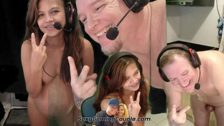 SexyGamingCouple: Double cam view standing doggy fuck from below and side...