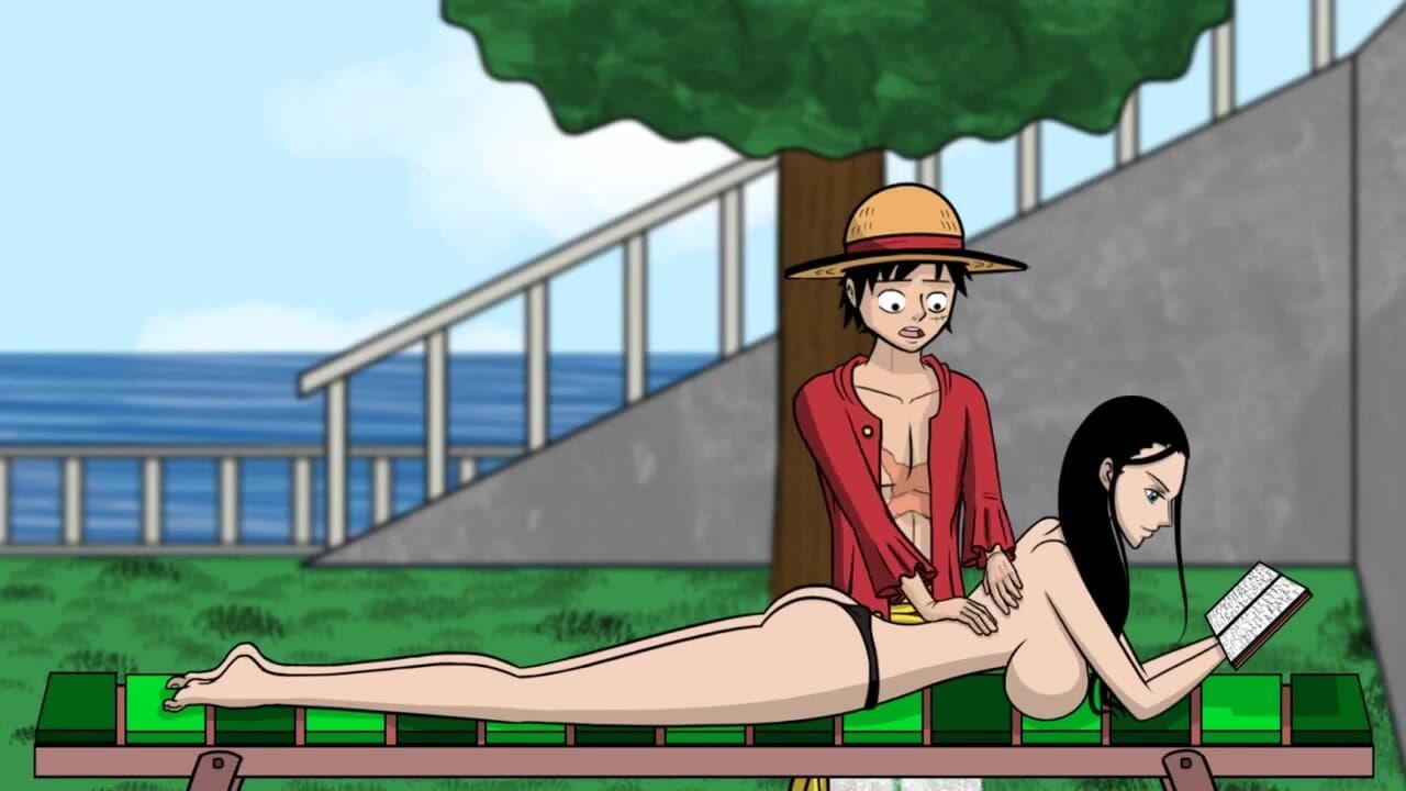 One Slice of Lust - One Piece - V1.6 Part 3 Nico Robin Naked Body Taking Sun by Loveskysanx