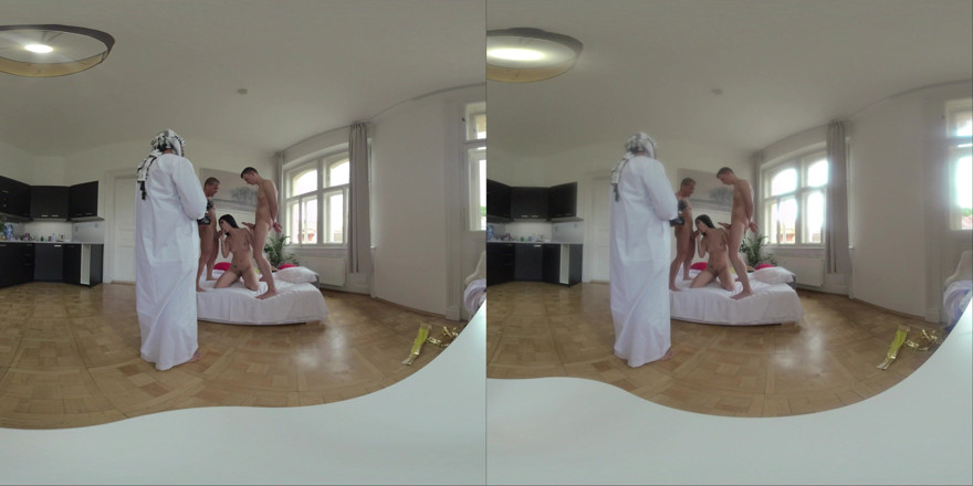 Dans VR: VR 2부에서 이중 오럴을 요구하는 지니 레이디 디!