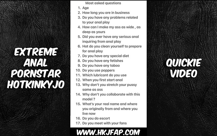 Hotkinkyjo: HKJFANS Amateur Style Films: 7.juli.2025 Video Quickie Talk, Hkj, Hotkinkyjo, möpse, arsch, arschloch, Pornostar