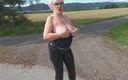 PureVicky66: German Granny with Huge Boobs Gets Horny on a Walk...