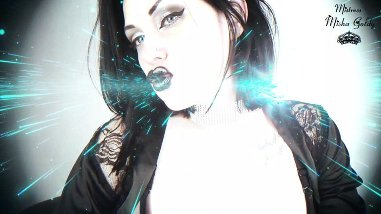 Goddess Misha Goldy: Preto lipsmerize com JOI