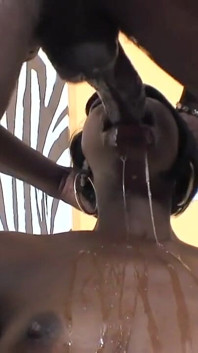 Black on Black Fuck for a Black Pussy and a Big Black Cock Too Huge for Her Mouth