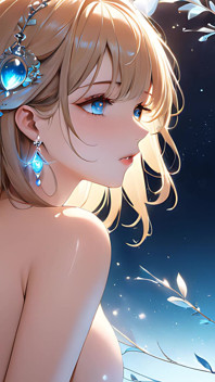Whispers of Magic - Ai Girl and a Glowing Orb