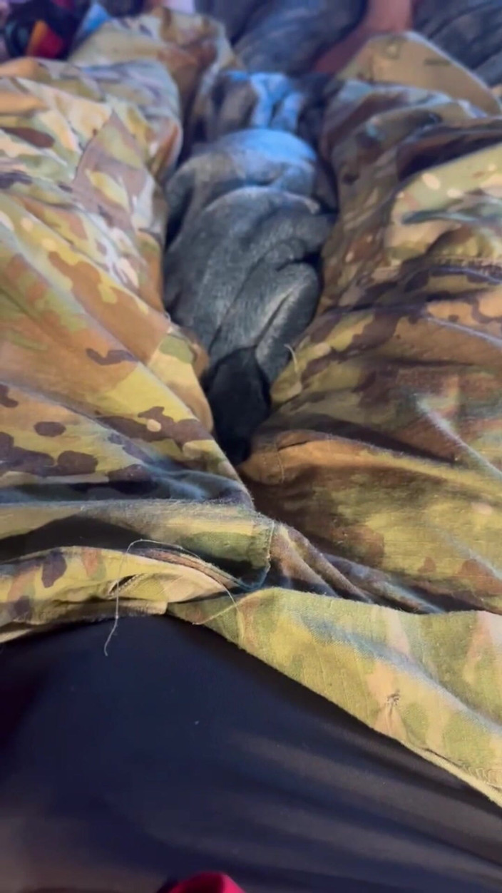 Gay Soldier Stuff: Army Specialist Jerks off in His Uniform Wearing a Jock...