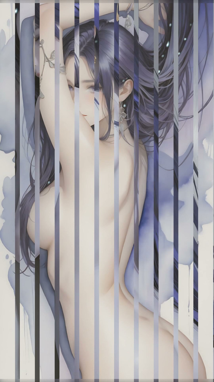 LustRender: Silver Outline Against Deep Indigo Night