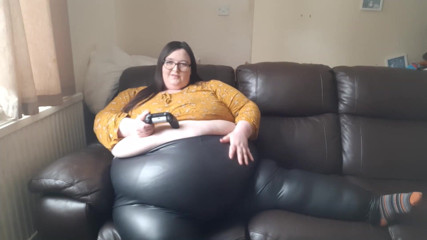 SSBBWLadyBrads: Awek pemain SSBBW dalam seluar kulit perut