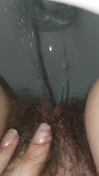 Pissing Woman, Hairy Pussy Pissing