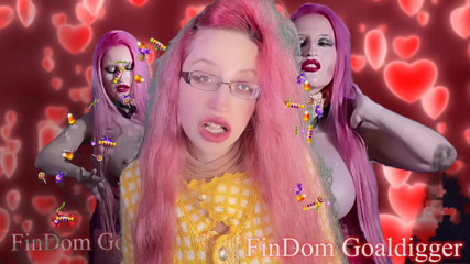 FinDom Goaldigger: Transformare de ruj portocaliu pentru pulover