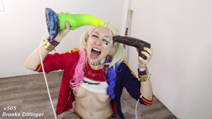 Brooke Dillinger: Harley Quinn bukkake gangbang