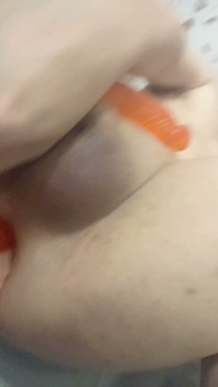 Sisboy Fucked Herself with Two Big Dick Toy