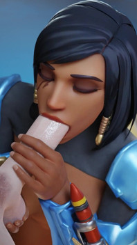Pharah di overwatch - sessione di allenamento in palestra pompino e scopata anale selvaggia con animazione 3D facciale finale