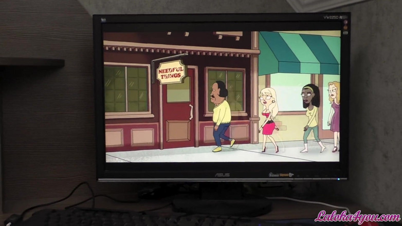 Laloka4you: Iubitul distras de la Rick și Morty pentru futaiul pasional