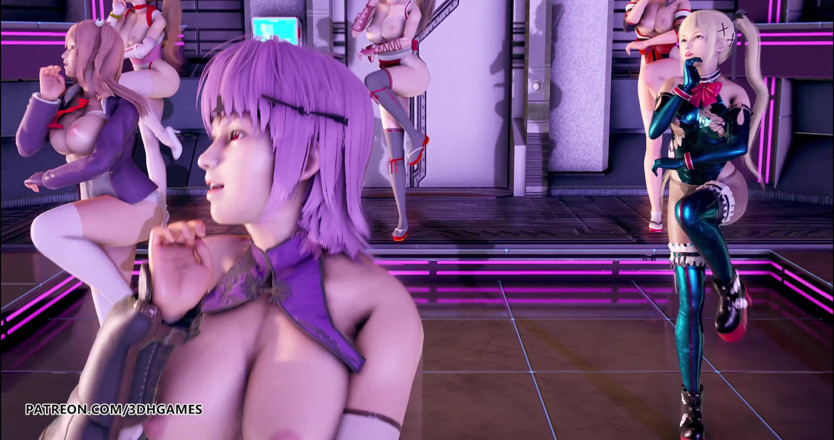 3D-Hentai Games: Spogliarello pinkcat - Nyotengu, Ayane, Kasumi, Marie Rose, Honoka, Mai Shiranui...