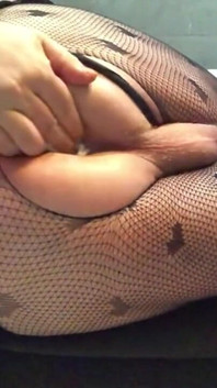 Greek Sexy Slut Cross Play with Pantyhose and Big Dildo Inside Her and Scream Anal Orgasm