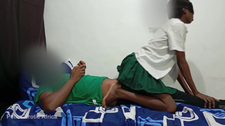 Petite Erotic Africa: Petite African Teen Lovet Rides Cowgirl and Takes Big Dick...