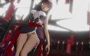 Smixix: Genshin Impact Layla変態ダンスとセックス脱衣3D-RAMMD-赤い服の色編集Smixix