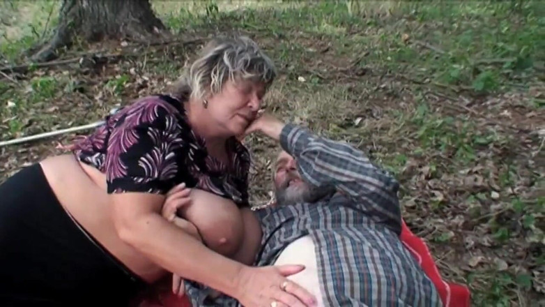Old PIGS XXX: Young naughty teen spies an old couple fucking in the...