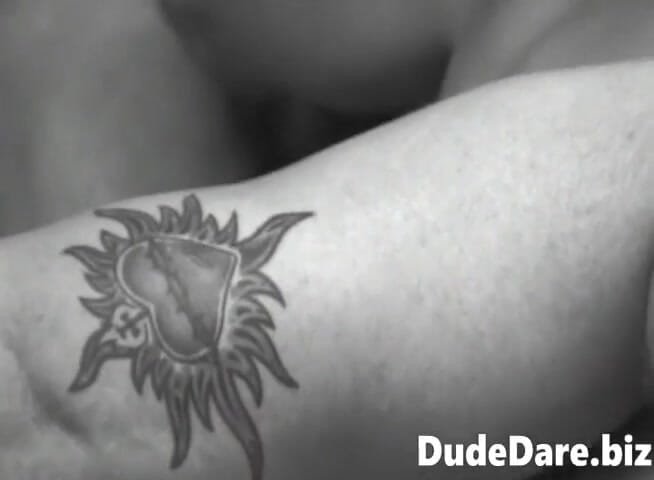DudeDare: Black and white xxx video of steamy gay gangbang
