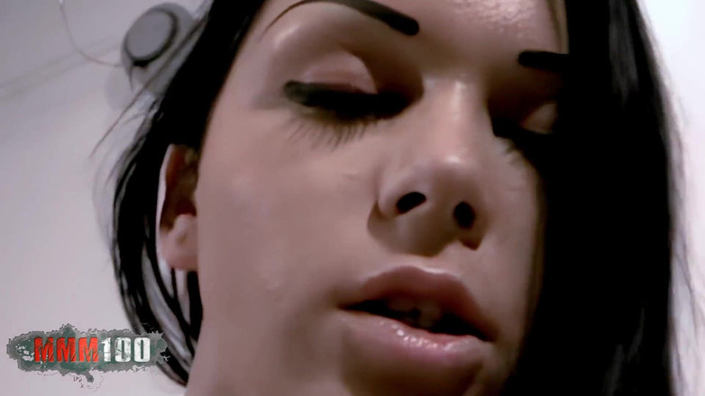 MMM100: Kristina Bella: Pornstar Teen Brunette Kristina Doing a Hot Striptease...