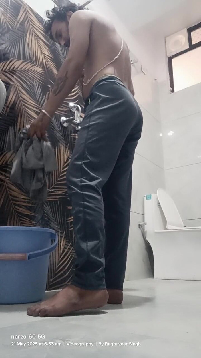 Rajasthani-old-lover: Hombre indio disfruta de la masturbación