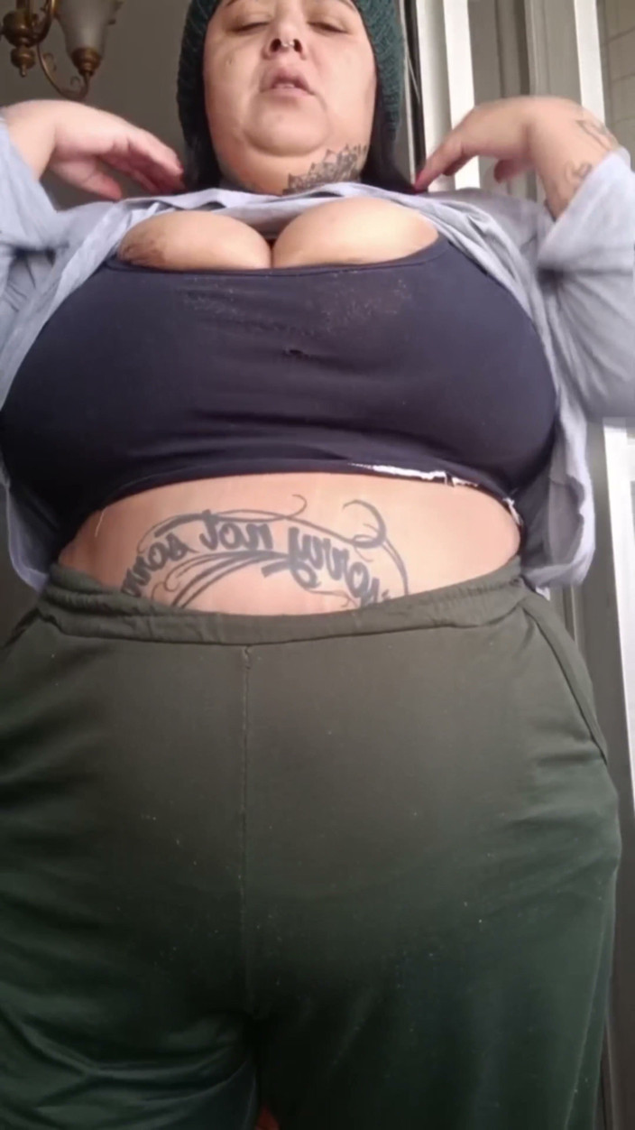 Mary Jhuana: Naughty BBW on the Apartment Balcony - 4K