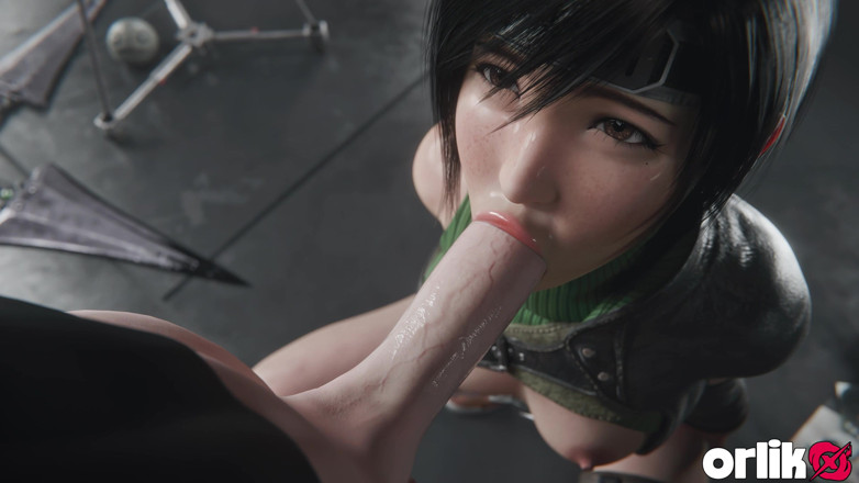Orlikx: Yuffie Kisaragi Big Dick Nedbalé kouření - Deep &amp; Messy 3D animace