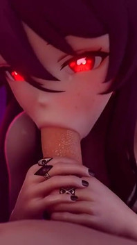 3Dの女の子は硬い巨根をファック