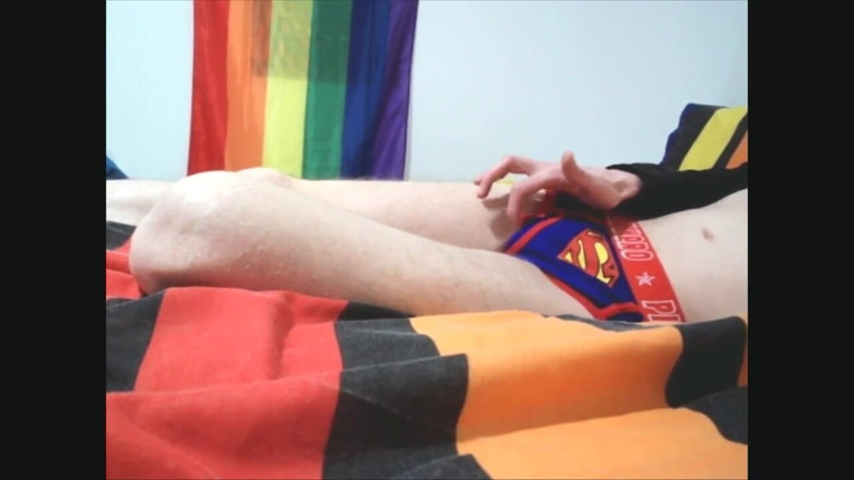 Custom Videos: Играю в нижнем белье супергероя с камшотом
