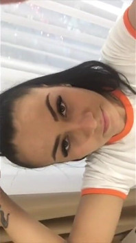 Huge Tits Babe Helen Star Selfie Making and Bouncing Boobs