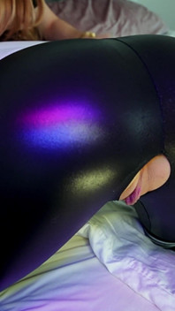 Big Titty Cutie in Black Leather Leggings Gets Railed Till Cum on Ass - Lilykoti